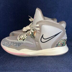 Nike Kyrie Infinity Leopard Camo Athletic Shoes Youth Size 6Y (DD0334-006)